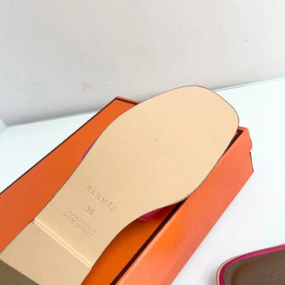 BMHS4 shoes women 35-41 Leather slippers with Box
