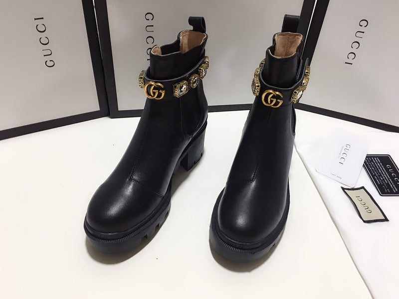 BGS8 Women Boot 35-42 heel 6cm shoes with box