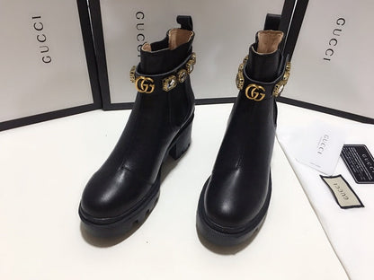 BGS8 Women Boot 35-42 heel 6cm shoes with box