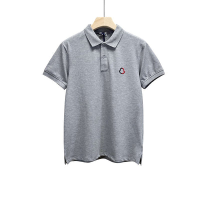 MOC024   Men's short sleeved lapel polo shirt clothing
