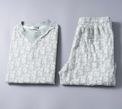 DIC119 New men's short sleeved polo top+shorts clothing