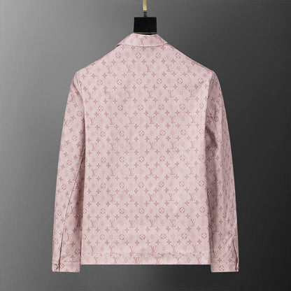 LVC030 New men's and women's autumn and winter new stand up collar jacket woven jacquard clothing