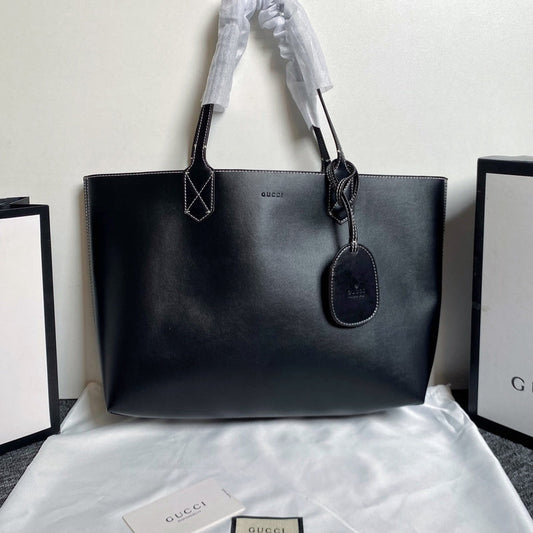 LGP50 Double-sided shopping bag 🛍️ Both sides can be used leather+pvc 38x28x12cm
