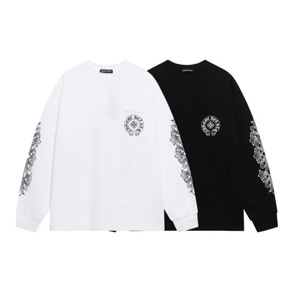KLC23  New men's and women's pure cotton long sleeved casual clothes