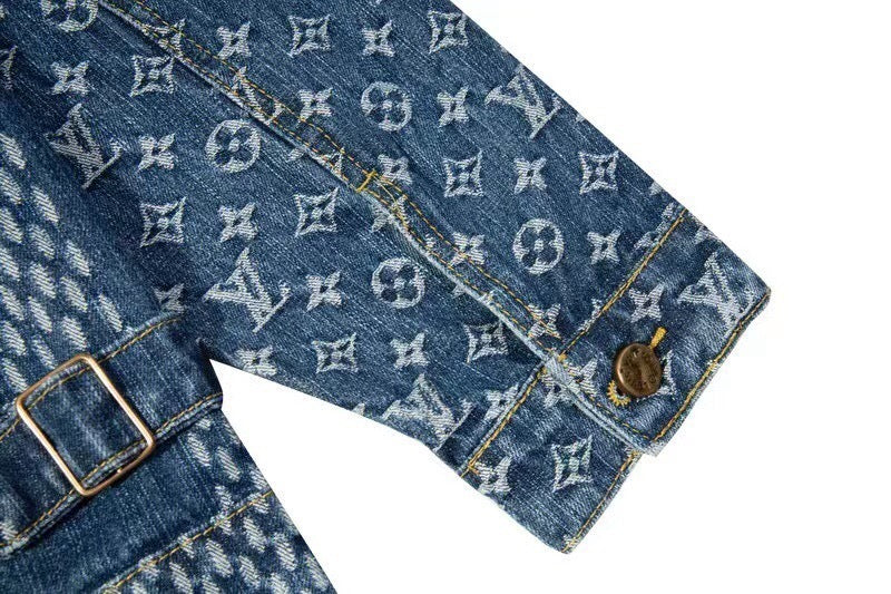 LVC021  New high-quality spring and autumn men'sand women’s  jacket denim jacket clothes