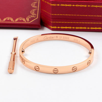 CAB15 LOVE screw bracelet with screwdriver bangle steel 18K gold plated Jewelry 15-22cm