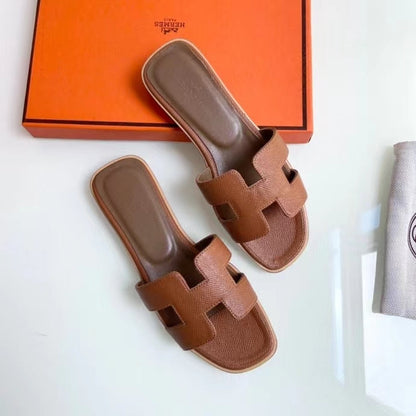 BMHS4 shoes women 35-41 Leather slippers with Box