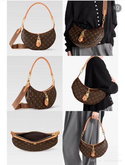 MLB1   Women's new fashion 22x9x33cm moon bag