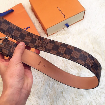 LBL4 Real leather wide 3.5cm coffee have 95-125cm total long with packing