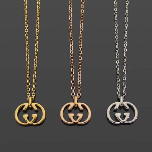 GN03   Letter Pendant Necklace Jewelry