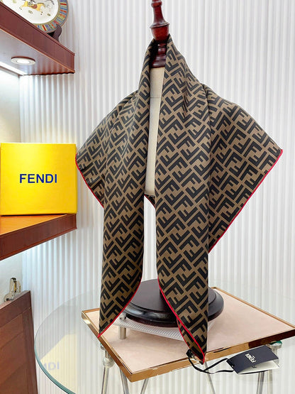 XFC5 Silk satin 90-90CM scarf