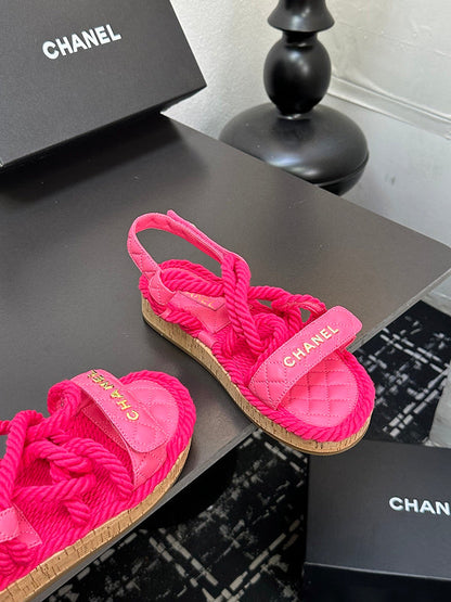 GCS2 Leather shoes Women35-41 Slipper with box