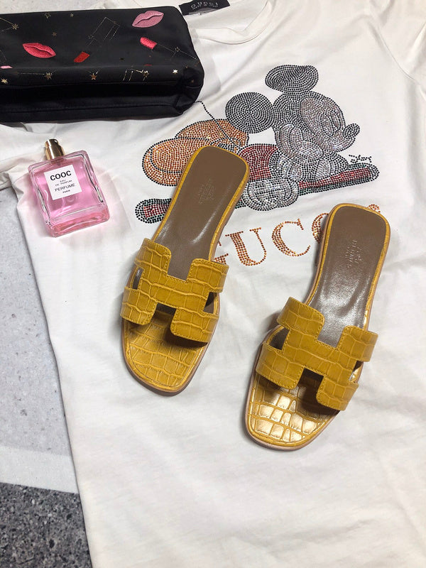 OHS02 Couples slipper Leather Shoes 35-42 with box