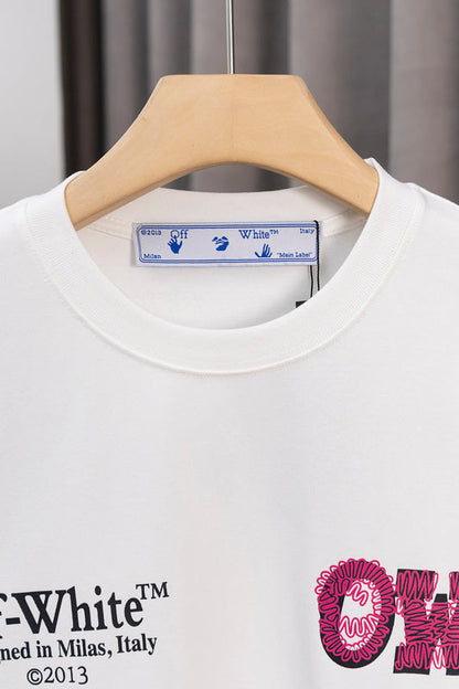OFFC38   Men's and women's summer short-sleeved T-shirt clothes