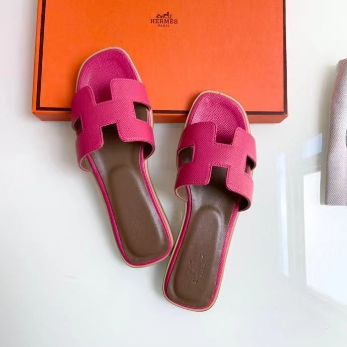 BMHS4 shoes women 35-41 Leather slippers with Box