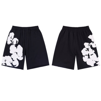 MMC7 New Cotton Flower Summer Short sleeved Top+Short sleeved Clothes