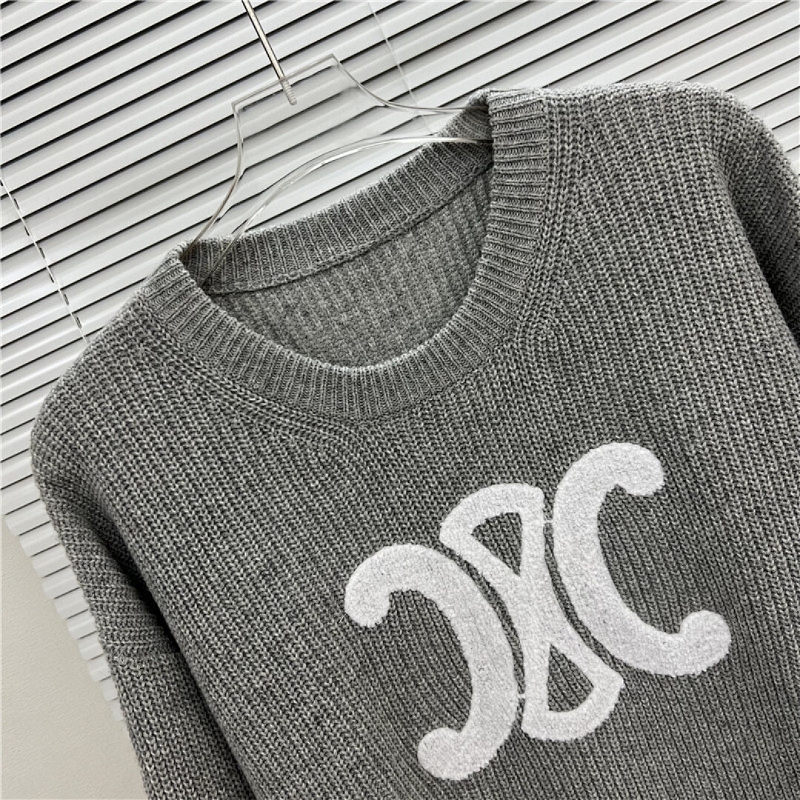 CEC1  Autumn and winter new high-quality men's and women's fashion brand new sweater jacquard letter clothing