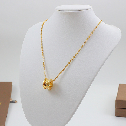 BVN42 Little Red Charity Rivet Necklace steel jewelry for men and women