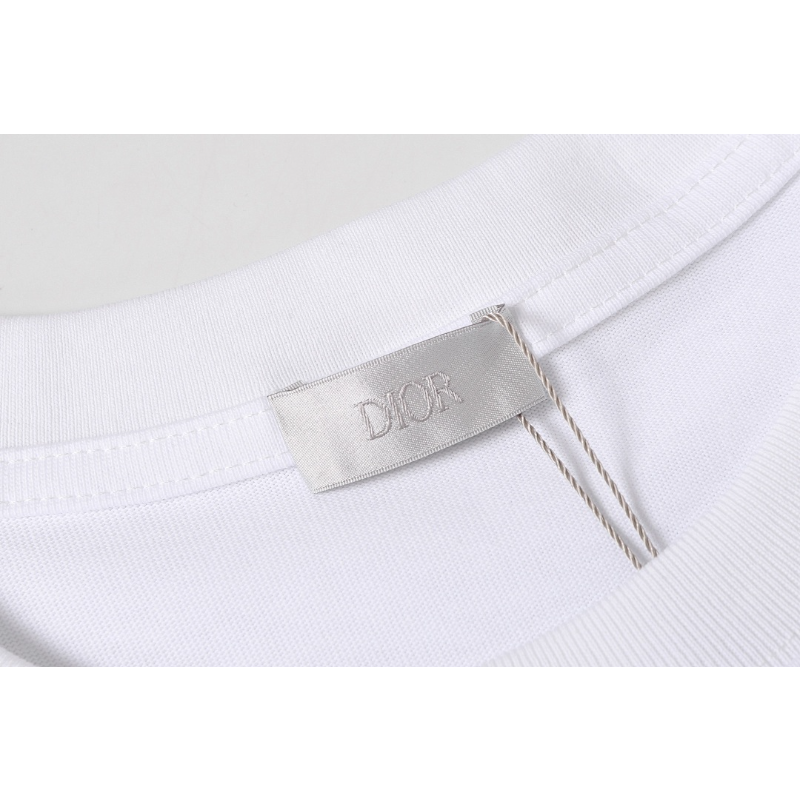 DIC22 New Men's and Women's Summer Short sleeved Cotton T-shirt Embroidered Craft Clothing