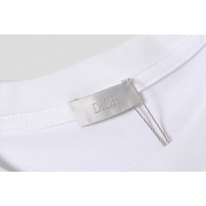 DIC22 New Men's and Women's Summer Short sleeved Cotton T-shirt Embroidered Craft Clothing