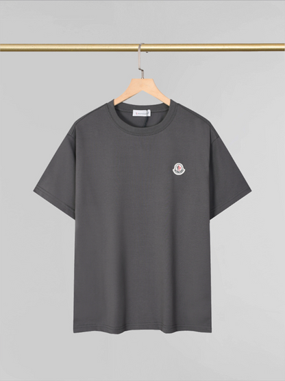 MOC040 New men's and women's summer T-shirt double yarn pure cotton fabric short sleeved top clothing
