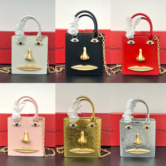 LSP1 Leather shoulder bag 17-15-6CM Hand Bags with Box