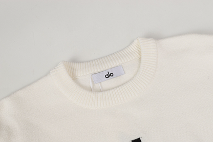 ALOC1 New autumn and winter men's and women's trendy brand new sweater jacquard letter clothing