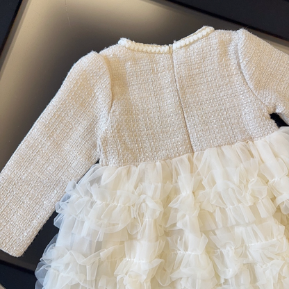 TCHC14 New girls' spring and autumn season dress thin dress clothing