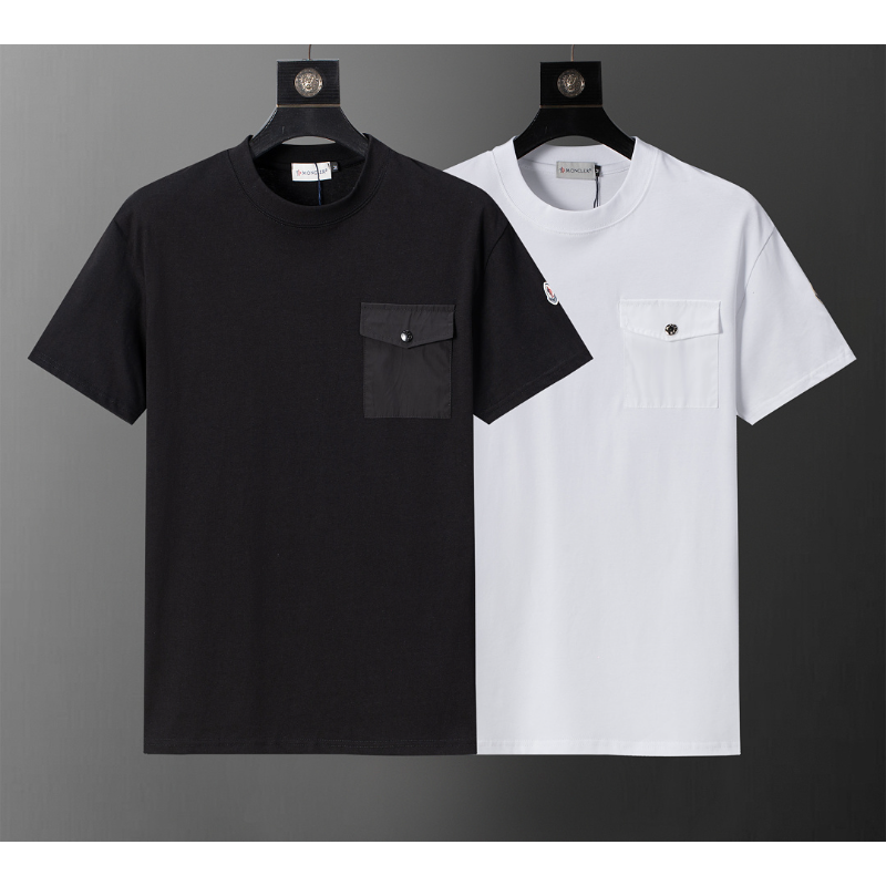 MOC043 New men's and women's summer pure cotton short sleeved top clothing