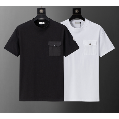 MOC043 New men's and women's summer pure cotton short sleeved top clothing