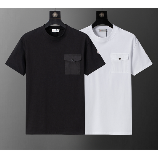 MOC043 New men's and women's summer pure cotton short sleeved top clothing