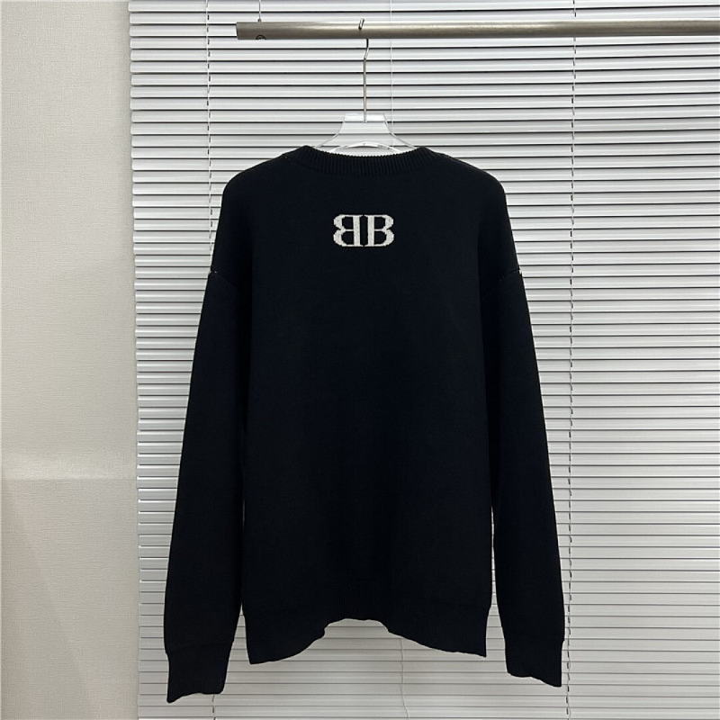 BAC13  New men's and women's letter jacquard round neck sweater clothing