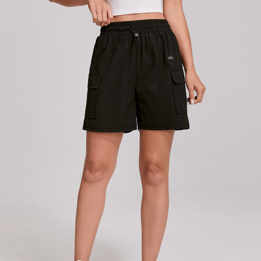 zalo073   Women's yoga gym outdoor running workwear shorts clothing