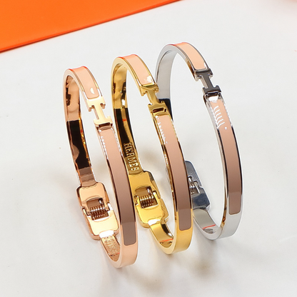 HB58 Narrow Edition H Letter Titanium Steel Bracelet for women jewelry