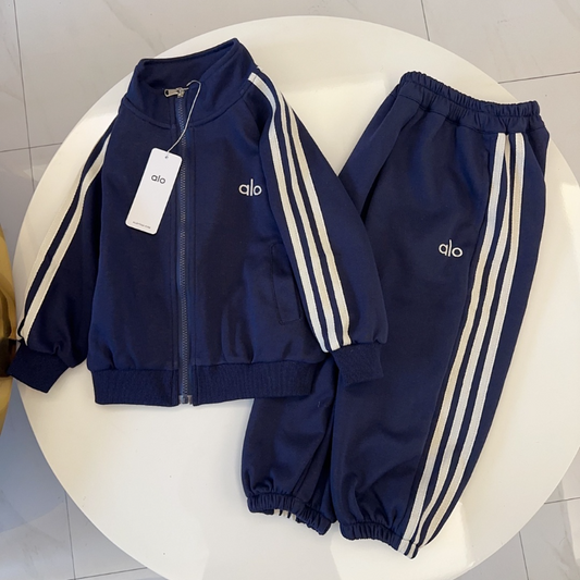 TLOC1 New Spring and Autumn Leisure Set for Boys and Girls, Long Sleeve Cardigan+Pants Clothing