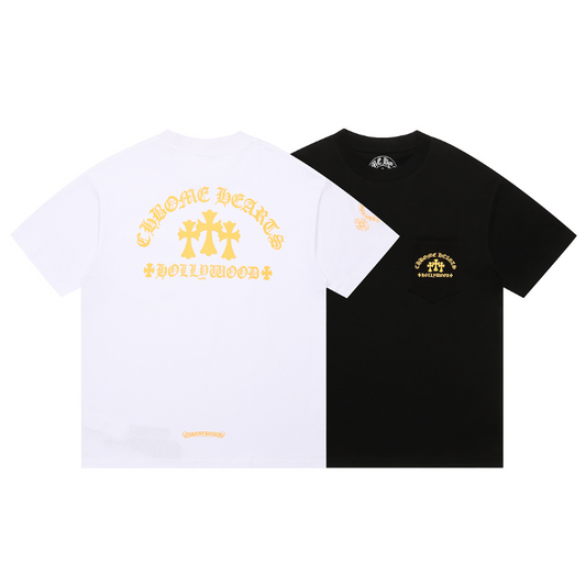 KLC33 New high-quality men's and women's summer pure cotton T-shirt short sleeved top clothing