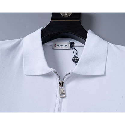 MOC045 New men's summer pure cotton polo top+shorts two-piece outfit clothing