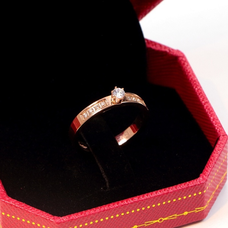 CAR41 carter diamonds ring for men and women with logo high quality jewelry