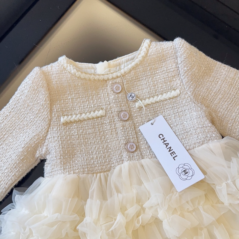 TCHC14 New girls' spring and autumn season dress thin dress clothing