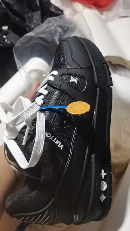 LLS3 High quality leather shoes women 35-41 or man 40-45 with box