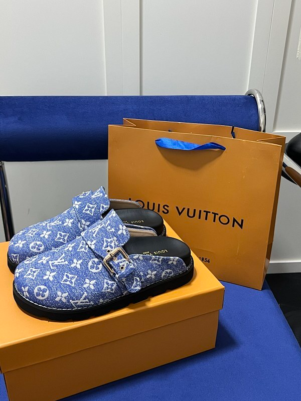 MJLS7 Synthetic Leather slippers Women shoes 35-42 With box
