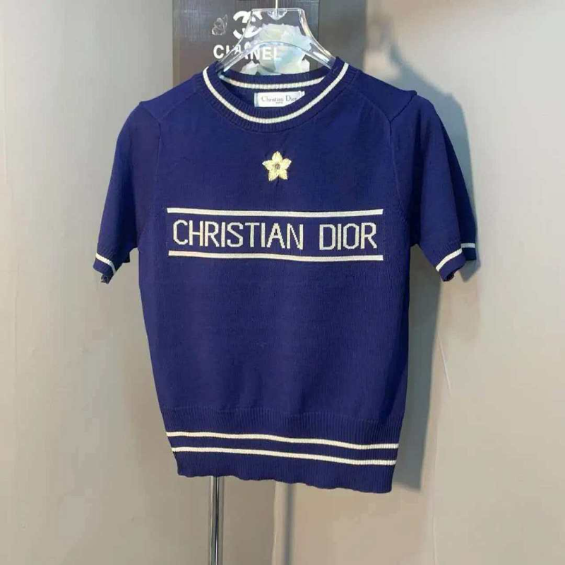 DIC24 New women's summer T-shirt knitted ice silk fabric clothes