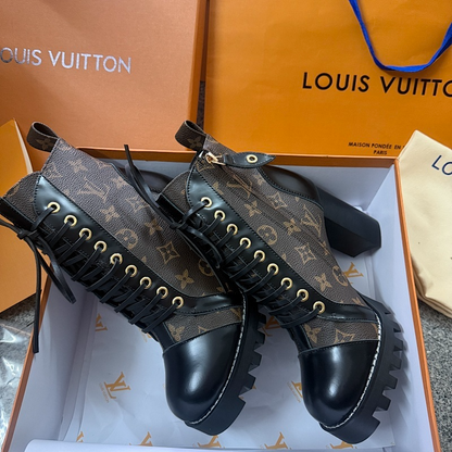 OLS18 Leather Women 9.5CM shoes 35-42 With box