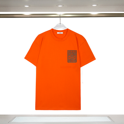 LOC45 New men's and women's summer pure cotton top T-shirt Clothing