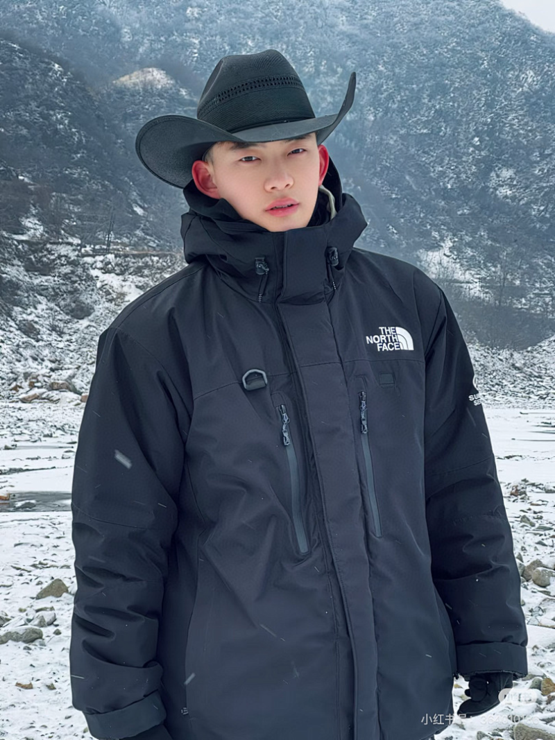 110056  New Men's and Women's North 3-in-1 Detachable Down Jacket Clothes