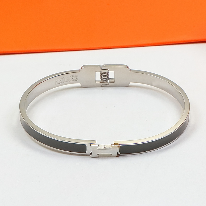 HB58 Narrow Edition H Letter Titanium Steel Bracelet for women jewelry