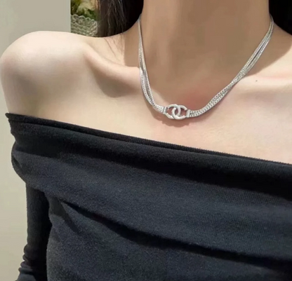 X745  Women's new titanium steel necklace jewelry