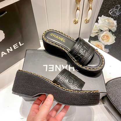 MCS1 Synthetic Leather slippers 35-40 Shoes With box