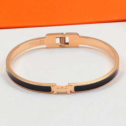 HB58 Narrow Edition H Letter Titanium Steel Bracelet for women jewelry