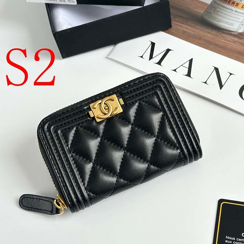 LCP74 Card bag 11-7.5CM Leather Wallet with box